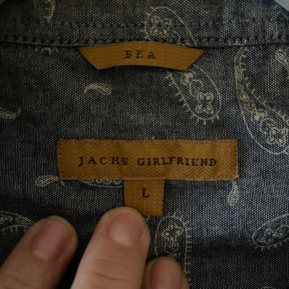 Jachs Girlfriend snap button shirt • women’s large - Picture 9 of 9